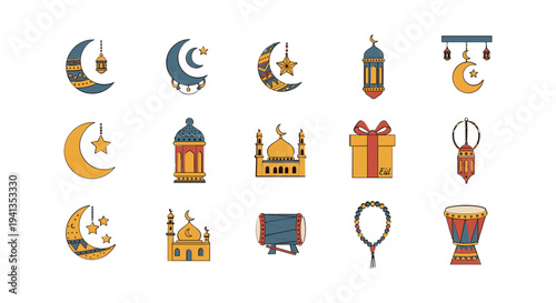 Ramadan Kareem Icons and Symbols 1.