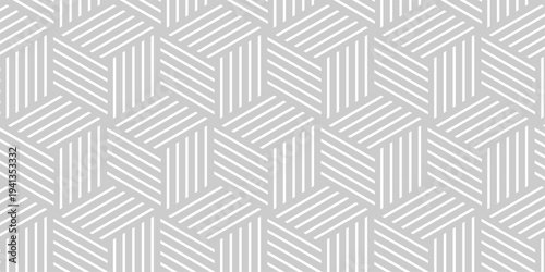 Seamless pattern Abstract geometric with stripes. with and gray ornament. Vector geometrical diagonal fabric waves seamless texture.