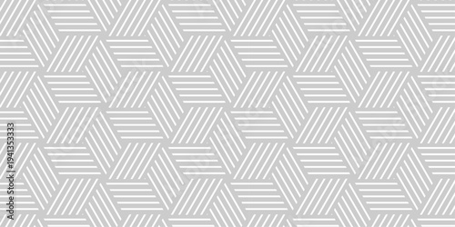 Seamless pattern Abstract geometric with stripes. with and gray ornament. Vector geometrical diagonal fabric waves seamless texture.