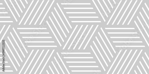Seamless pattern Abstract geometric with stripes. with and gray ornament. Vector geometrical diagonal fabric waves seamless texture.