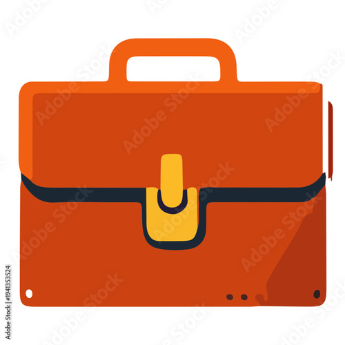 Orange Briefcase Icon