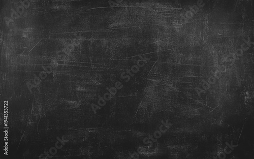 Real smudge black chalkboard texture in classroom school college concept kid dust map blackboard background for write front blank chalk board. Slate for student paint grunge old wall photography back