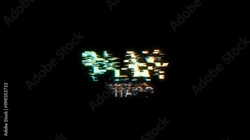 Glitchy Yen Symbol Digital Distortion Abstract Background Futuristic Finance Technology Concept video