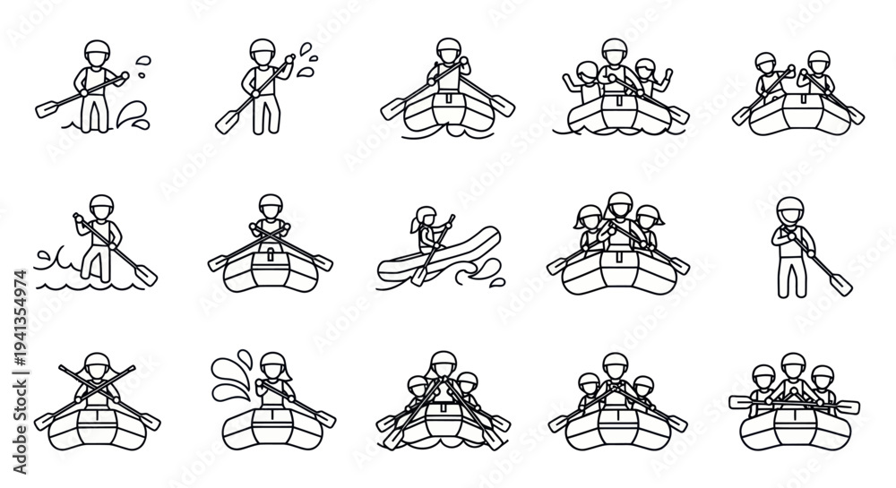 Obraz premium Martial Arts Techniques Illustrated in Various Poses.