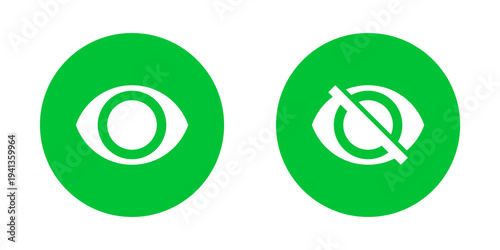 View and Hide Eye Icon Collection for UI UX Design