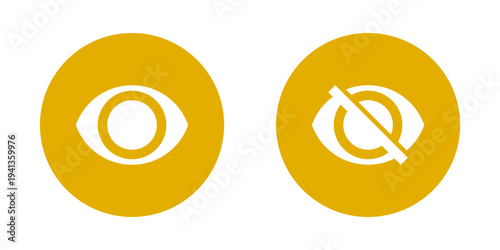 Show and Hide Eye Icons for Interface Design