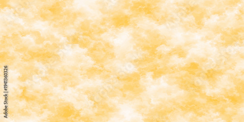 Abstract a seamless cloudscape in radiant yellow, evoking a sense of warmth and optimism. The digital artwork creates a soothing and visually appealing backdrop, perfect for various creative projects.