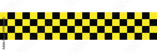 Caution tape collection with yellow and red warning ribbons. Featuring exclamation mark symbols and black checkered racing pattern.