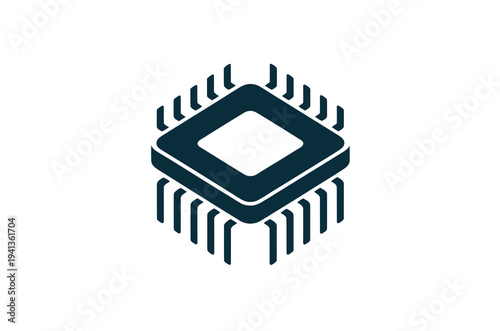Quantum Computing Hardware Icon
