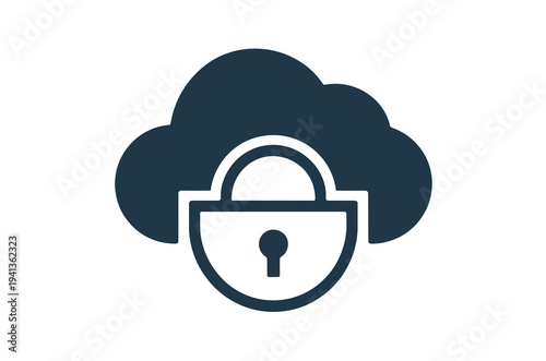 Safe Cloud Server Storage Icon