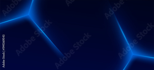 Blue and black abstract polygon luxury background vector,technology innovation background eps 10