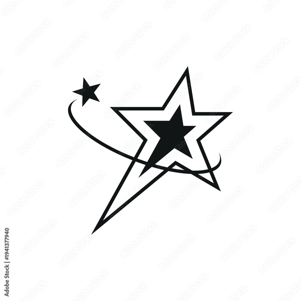Obraz premium Y2K Star Shape