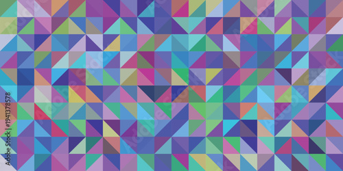 Abstract Colorful Geometric Triangle Pattern Background