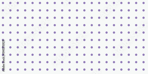 Seamless Purple Dots Grid Pattern Background Minimalist Design