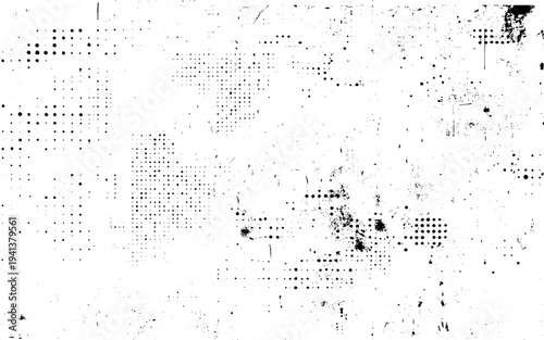 grunge texture vector. Vector grunge overlay texture. Black and white background. Abstract monochrome image includes a faded effect in dark tones