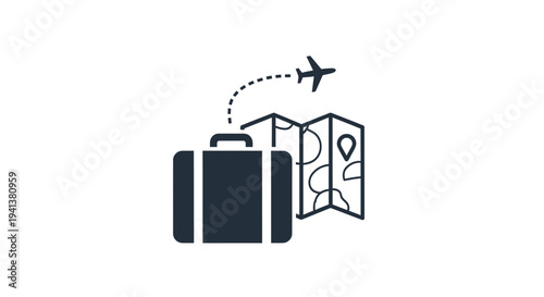 Travel icons vector isolated on White Background