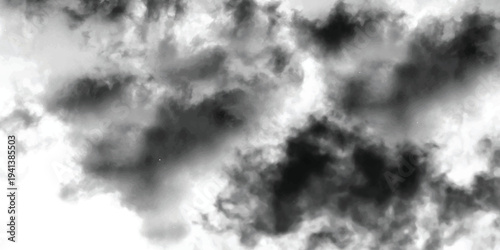 Dark and stormy clouds in black and white with high contrast creating a dramatic background texture