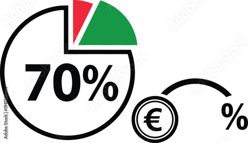 Credit card and coins icon for financial transactions and money management