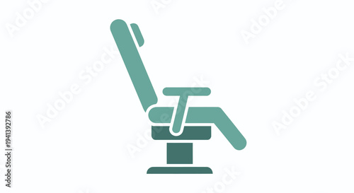 Dentist Chair Illustration Simple Design Element.