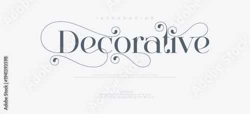 Elegant alphabet letters font logo. Typography luxury classic lettering serif fonts decorative wedding vintage retro logos, design for fashion,beauty shop and brand . vector illustration
