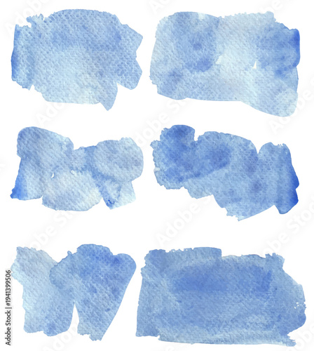 Set of vector brush strokes.Watercolor texture splatters. Grunge rectangle text boxes. Frames for text or quote.	
