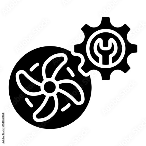 Air exhaust Solid Icon