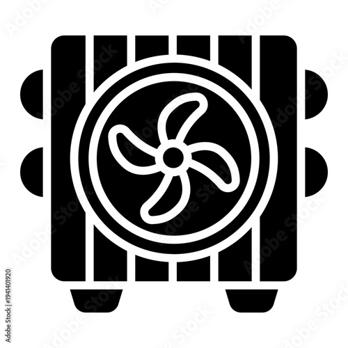 Air exhaust Solid Icon