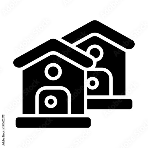 Guest House Solid Icon