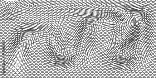 Black snake skin pattern isolated on white background vector