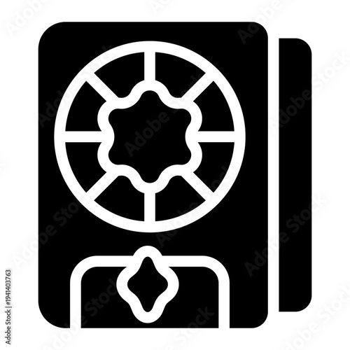 Astrology Book Solid Icon