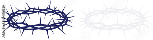 Easter crown of thorns silhouette christian symbol