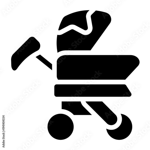 Stroller Solid Icon