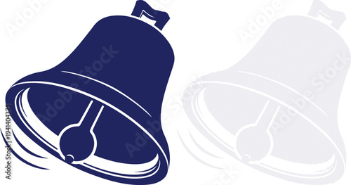 Easter silhouette bell icon