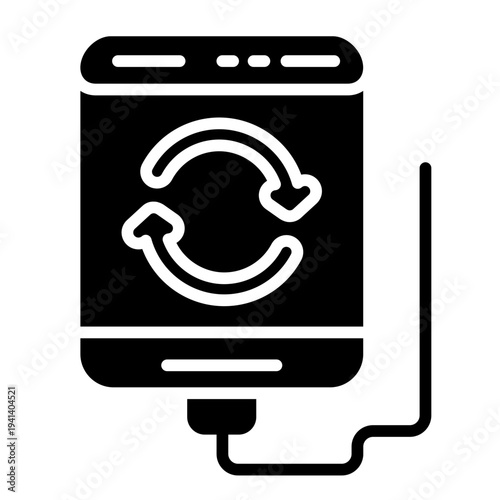External HDD Solid Icon