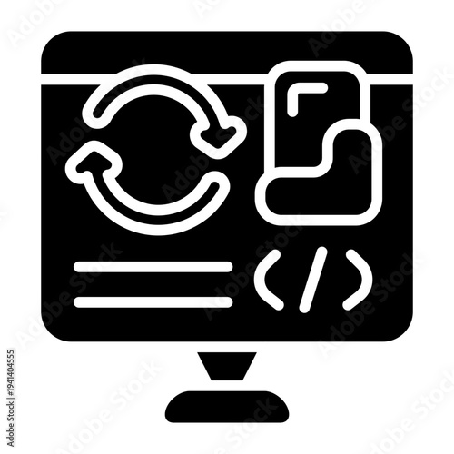 Program Backup Solid Icon