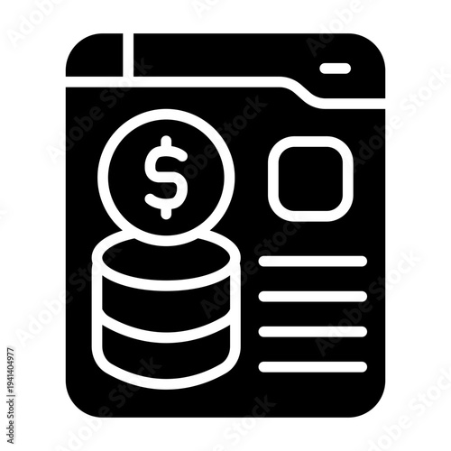 Monetization Solid Icon