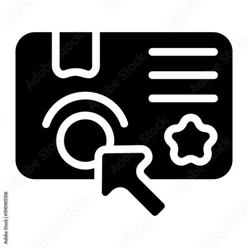 Interactive Book Solid Icon