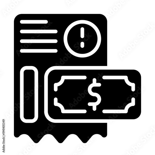 Over Budget Solid Icon