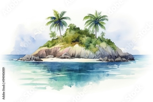 Island outdoors nature beach.