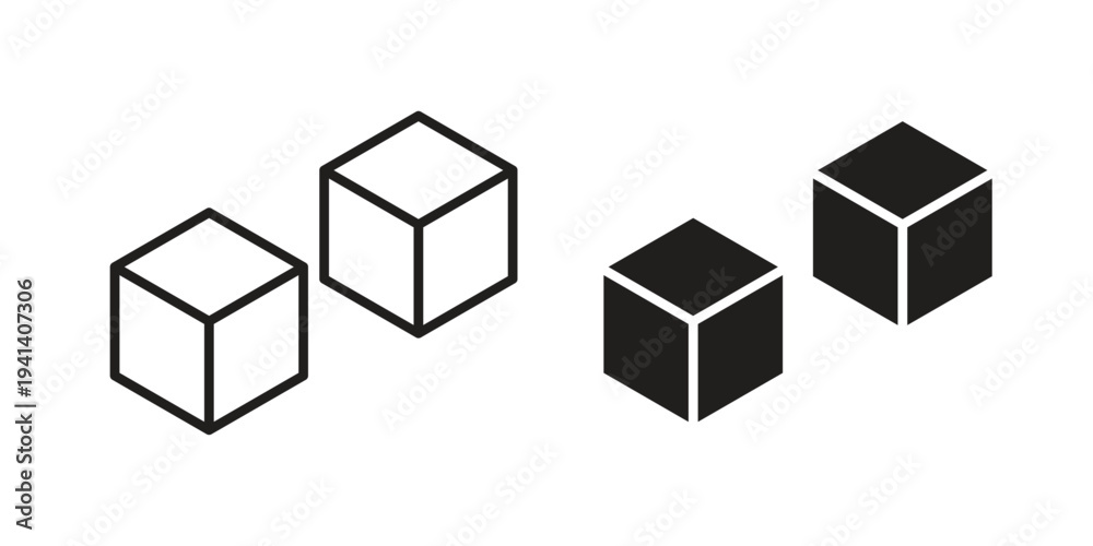 Obraz premium Ice icon silhouette design. Editable stroke outline icon on white background