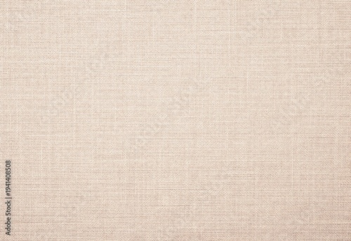 Beige linen fabric texture background close-up with subtle woven pattern