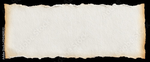 Wallpaper Mural realistic torn white parchment paper with rugged edges on transparent png background vintage distressed texture Torontodigital.ca