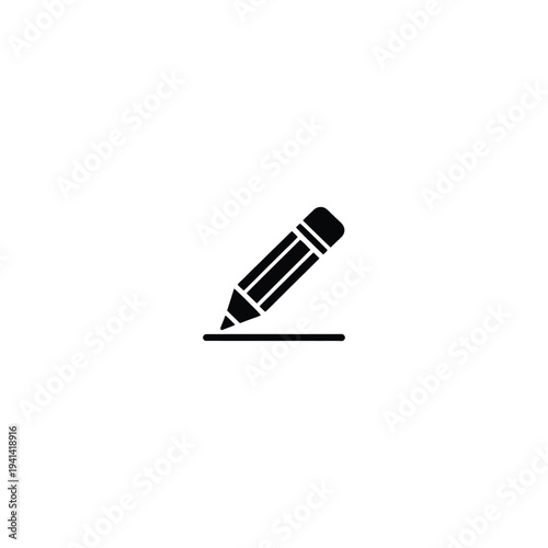 Solid fill of black pencil on form line