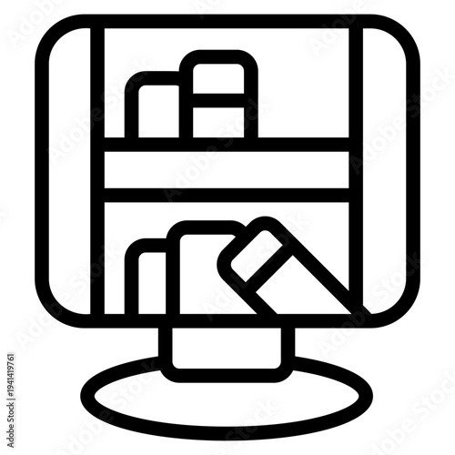 Digital Library Icon