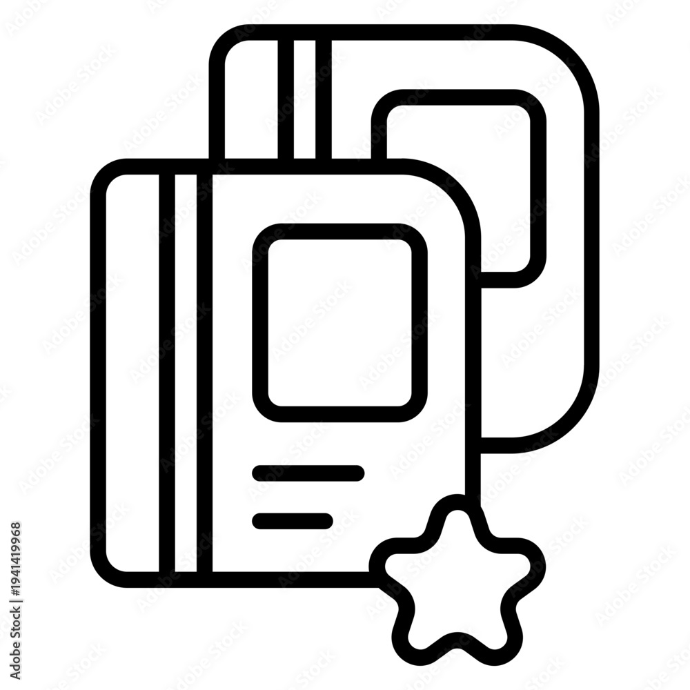 Obraz premium Book Archive Icon