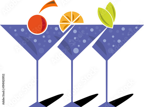 Create a realistic alcoholic drinks vector art with white background..