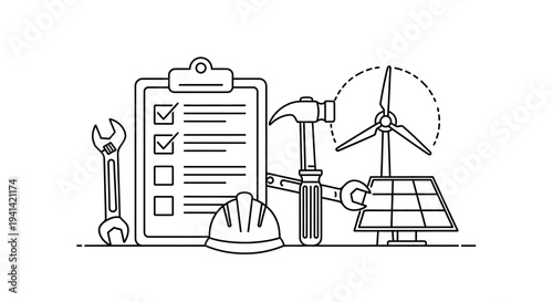 Sustainable energy tools and equipment.