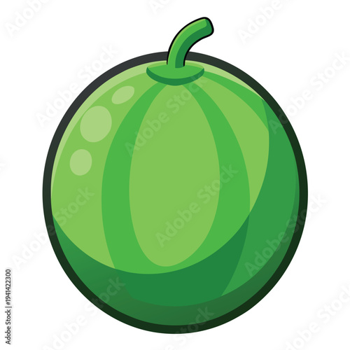 gem squash vector line art on white background