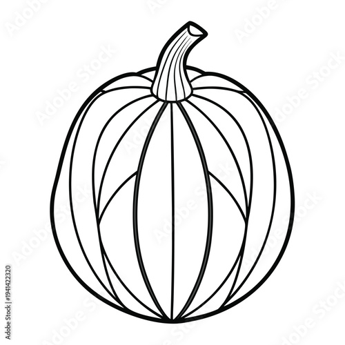 gem squash line art vector isolated