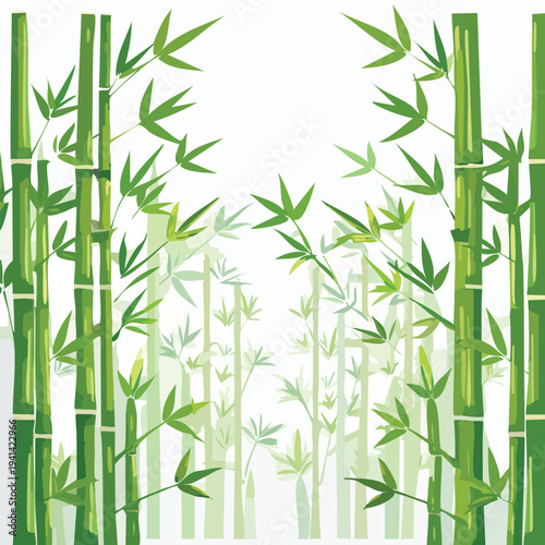 bamboo background vector illustration